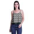 thumbnail image 4 of Moomaya Printed Womens Spaghetti Strap Crop Top Cami Summer Tops, 4 of 6