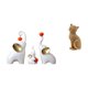 thumbnail image 1 of Esculturas de elefantes,Estatuas de elefantes,decoración del hogar,artesanías de cerámica,Figuras de elefantes familiares Adornos de escritorio,Figura de escritorio,Estatua de gato,linda, 1 of 8