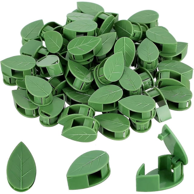 SZTXJ 60 Pieces Plant Climbing Wall Hanging Clips with 60 Pieces Acrylic Adhesive Sticker Plant Fixer Invisible Wall Vine Hanging Clips Self Adhesive