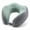 Green & Gray, variant on Memory Foam Travel Neck Pillow with Breathable Washable Cover, Gray