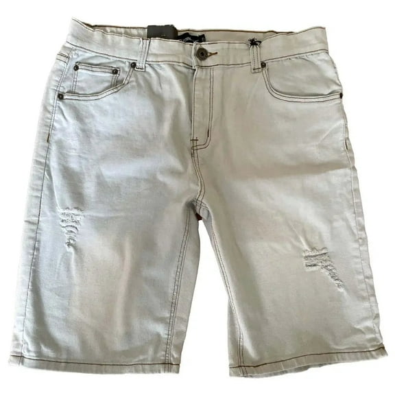 Royal Blue Men Slim Fit Denim Short (LT Blue)