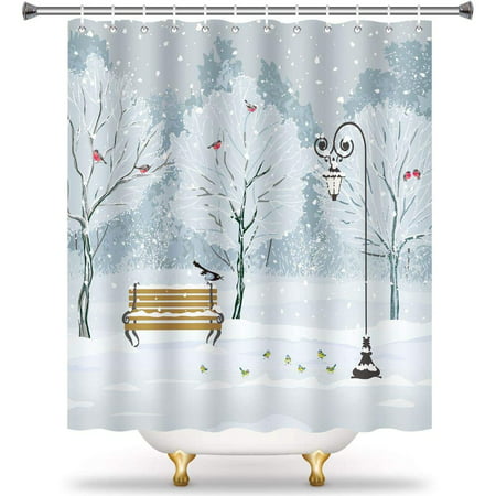 Forest Park Shower Curtain Liner, Unique Men S Shower Curtains