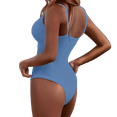 thumbnail image 3 of Shapewear Bodysuit for Daily Leisure with Strap Detailing - Seamless Solid Color Shaping Garment for All Seasons with Versatile Wear, 3 of 5