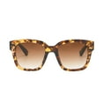 thumbnail image 2 of Piranha Eyewear Glamour Oversize Square Fashion Sunglasses for Women with Brown Gradient Lens, 2 of 4