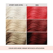 Keracolor Semi Permanent Hair Dye 3 in 1 Clenditioner, Red, 12 fl oz