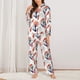 thumbnail image 2 of Fotbe Koi Fish And Corals Conjunto de Pijama de Manga Larga para Mujer con Estampado, Ropa de Dormir de 2 Piezas, Conjunto de Casa Suave y Cómodo con Bolsillos-X-Large, 2 of 7