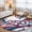 White, variant on Patriotic Stars Washable Area Rug 2 x 3 ft Blue Red Grid Independence Day Soft Non Slip Rugs Stain Repellent Indoor Felt Carpet for Living Dining Room Bedroom Home Office