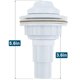 thumbnail image 2 of Pequeño para piscinas Intex, junta de pared para piscinas elevadas Fibropool, conjunto de rociador antirreflujo con clip y cinta adhesiva roscada, 2 of 3