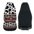 thumbnail image 4 of Binienty Aztec Cow Pattern Car Seat Cover Full Set of 2 Car Seat Covers Dog in Car Seat Cushion Universal Auto Front Seats Protector Fits for Car SUV Sedan Truck Chairs Vans Auto, 4 of 7