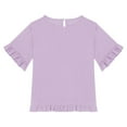 thumbnail image 4 of Teen Clothes For Girls Solid Short Sleeve Shirt For Girls Casual Toddler Summer Outfits For Girls Girls 14-15 Years Clothes Cute&nbsp;Girl&nbsp;Clothing, 4 of 5