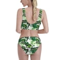 thumbnail image 3 of Picia Football 7 Women's High Waisted Bikini Scoop Neck Swimsuit Two Pieces Bathing Suit-Large, 3 of 8
