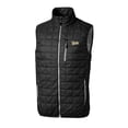 thumbnail image 2 of Men's Cutter & Buck  Black Vanderbilt Commodores Vault Rainier PrimaLoft Eco Insulated Full-Zip Puffer Vest, 2 of 3
