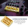 thumbnail image 1 of Electric Guitar Bridge, 4 Saddle Bridge Not Easy To Damage Fixed Bridge, For Bass Practice And Performance Electric Guitar Ukulele, 1 of 8