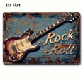 thumbnail image 2 of HELLOYOUNG Vintage Electric Guitar Wall Decor LED Light Matte Surface Hidden Illumination Modern Music Room Accent for Bedroom Living Room Indoor Outdoor Art, 2 of 9