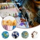 thumbnail image 2 of Inteprter Juego de 10 pinceles de pintura, pinceles de acuarela, pinceles de vidrio artístico, accesorios para principiantes, suministros para artistas Artesanía violeta Inteprter HA009549-02, 2 of 6