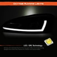 thumbnail image 4 of AKKON - For 2004-2008 Pontiac Grand Prix LED Light Tube DRL Headlights + Tail Lamps [Black Housing], 4 of 7