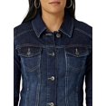 thumbnail image 3 of Veste en Denim Extensible pour Femmes, Veste en Jean, Veste en Denim Boutonnée, 3 of 5