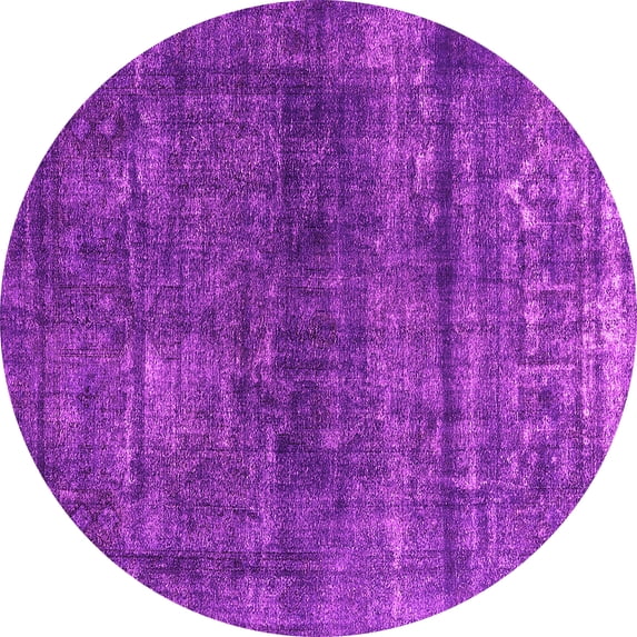 Ahgly Company Indoor Round Persian Pink Bohemian Area Rugs, 3' Round