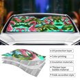 thumbnail image 5 of XMXY Car Sun Shade Windshield, Retro Flamingo Automotive Front Window Sun Visor for Cars SUV Trucks, Small Size, 5 of 8