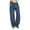 Navy, variant on KPOPLK Barrel Pants Women Casual Drawstring Wide Leg Palazzo Pants Summer Elastic Waisted Linen Pants Trousers with Pockets Size XXL,Blue