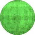 thumbnail image 1 of Ahgly Company Indoor Round Persian Green Traditional Area Rugs, 4' Round, 1 of 1