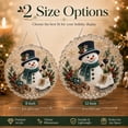 thumbnail image 4 of Christmas Pearl Diamond Art Ornaments, Snowman Pearl Art (Style 8, 12in) | 3D Mixed-Size Pearls and Complete DIY Craft, Round Acrylic Sign with Lace Edges for Windows, Trees, Walls and Holiday Gifts, 4 of 7