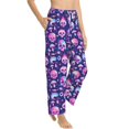 thumbnail image 2 of Balery Skull rainbow color print Women's Pajama Pants,Ultra Lightweight Pjs,Lounge Pant-X-Large, 2 of 9