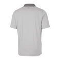 thumbnail image 3 of Men's Cutter & Buck Gray Cleveland Browns Throwback Logo Forge Tonal Stripe Stretch Polo, 3 of 3