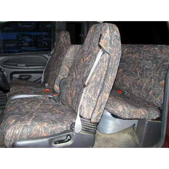 DG10 1998-2002 Dodge Ram 1500-3500 Front/Back Seats. 40/20/40 Handles and Rear Bench in CLC Camouflage Endura