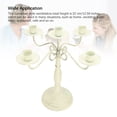 thumbnail image 4 of Candelabra 5 Arms Iron Elegant Candle Stick Candelabra For Wedding Restaurant, 4 of 21