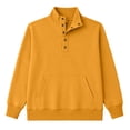 thumbnail image 4 of Weikingp Sweatshirts for Women Plain Oversized Sweatshirt Women'S Snap Button Pullover Tops Casual Long Sleeve Stand Neck Lightweight Sweatshirt Jumpers for Women Casual Henley Shirt Red L, 4 of 5