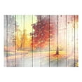 thumbnail image 2 of Tiptophomedecor Peel and Stick Forest Wallpaper Wall Mural - Vintage Autumn Sun - Removable Wall Decals, 2 of 3