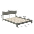 thumbnail image 5 of AFI Orlando King Low Profile Wood Platform Bed Frame with Panel Headboard, Grey, 5 of 8