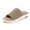 Brown-new, variant on Pennysue Women's Knit Platform Sandals Beige Slide Sandals With Air Cushion 7M