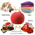 thumbnail image 3 of Kiplyki Wholesale Kids Stuffed Animal Plush Toy Storage Pouch Stripe Fabric Chair, 3 of 5