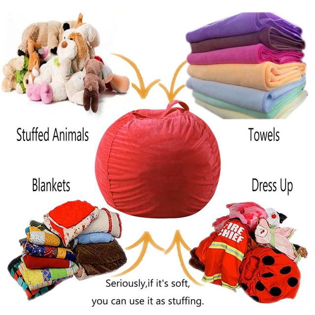 BAOPAI 16in Soft Plush Storage Bag Large Capacity Multicolor Convertible Cushion Ergonomic Design For Home Organization And Comfortable Seating
