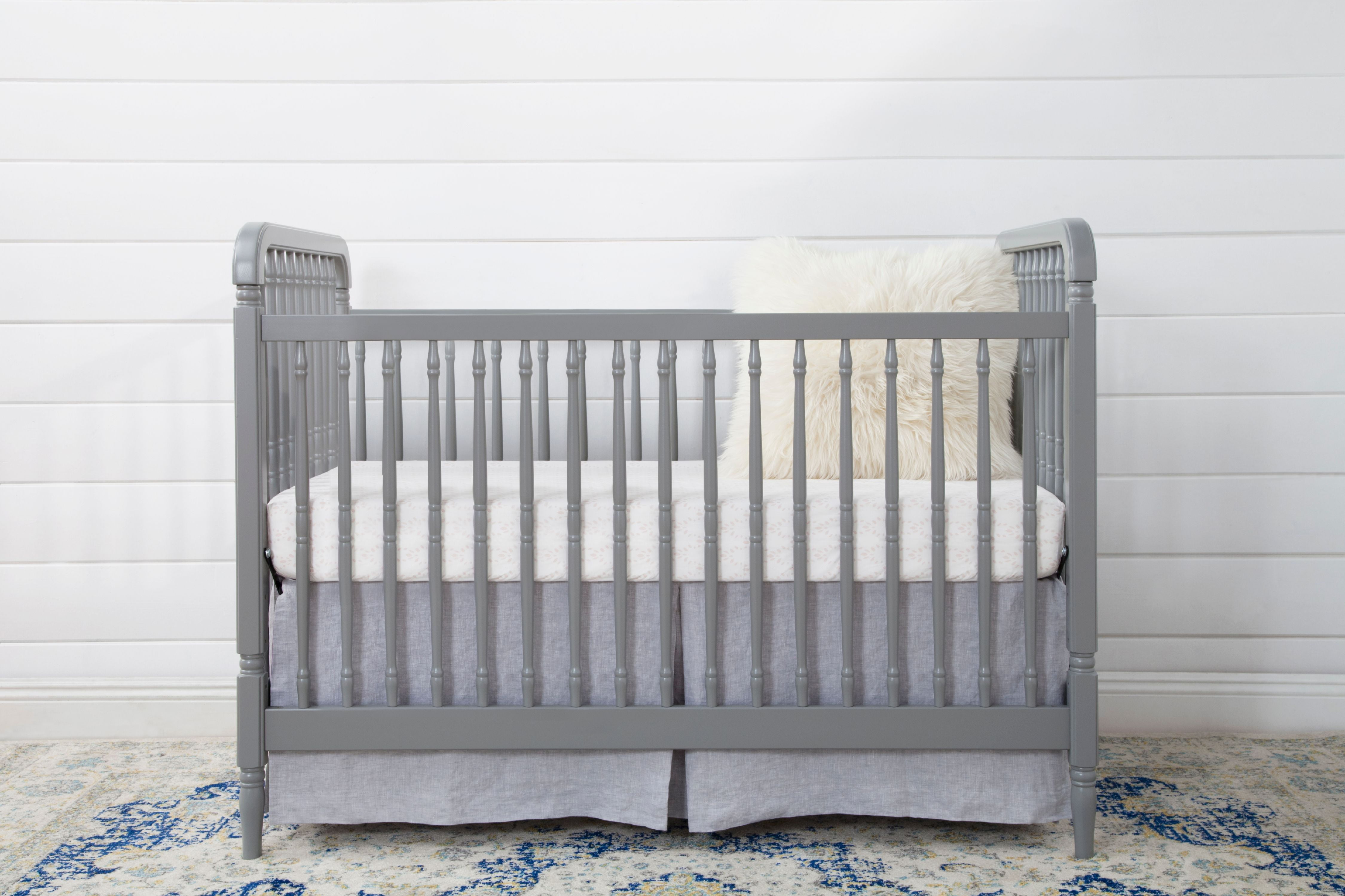 Soft Rail Convertible Crib Protector - 3 Piece Grey – Jolly Jumper