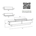 thumbnail image 4 of Lusi 71" Modern Wide Rectangle TV Stand, Wood, Melamine Veneer, White, 4 of 7