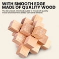 thumbnail image 4 of Rompecabezas Syhood Brain Teaser, 14 unidades, para adultos, con madera y metal, 4 of 6