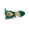 thumbnail image 4 of BLISSFUL STEP Women's Open Toe Stiletto Heeled Lace up Solid Sandals Green 7.5, 4 of 7