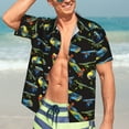 thumbnail image 5 of KLL Men's Hawaiian Shirt Short Sleeve Button Down Beach Shirts-Colorful Skateboard, 5 of 5