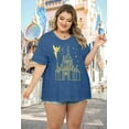 thumbnail image 5 of DEXIO Women's Plus Size Tops Magical Shirt for Women Magic Kingdom Tshirt Family Vacation Tee Castle Believe in The Magic Tie Dye Short Sleeves Tops,2X, 5 of 11