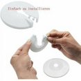 thumbnail image 5 of Cubierta de tubo de roseta de radiador para calefacción de radiador, cubierta de orificio de pared de plomería, 8-22 mm, 20 piezas (blanco), 5 of 5