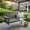 Gray, variant on Innovaze HDPE 5-ft Porch Swing, Outdoor Bench with Cupholders, High Back, for Outdoor Patio Garden (3-Seat, Black)