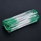 thumbnail image 5 of Grapas en forma de U galvanizadas, 100 piezas de clavijas galvanizadas artificiales de color verde medio, clavijas en forma de U galvanizadas de mayor durabilidad, 5 of 8