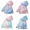 thumbnail image 1 of Besly Kid Girls Rain Jacket Children's Love Jacket Gradient Love Jacket, 1 of 10