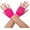 #3-hot Pink(short), variant on Fishnet Fingerless Gloves Mesh Arm Sleeves Fish Net Arm Sleeves EMO Gloves for Women in Theme Party Scene Accessories