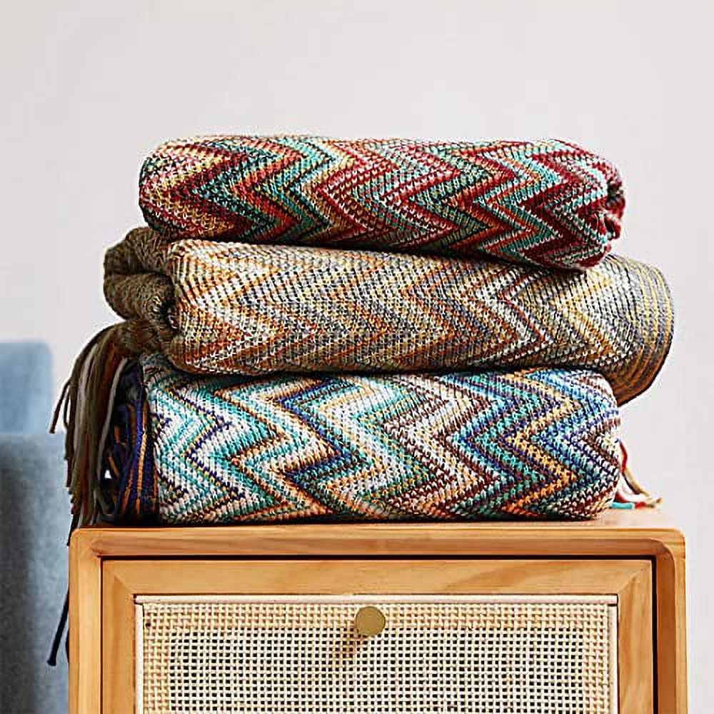 手編み　BOHO blanket ソーダブルー 手編み BOHO BLANKET ソーダブルー - Honeysuckle | minne 国内