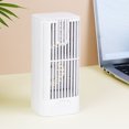 thumbnail image 4 of Ventilador de Escritorio Portátil con Luz Nocturna Ventilador de Mesa Silencioso Ventilador de Torre de Escritorio con Velocidad de Viento Ajustable para Dormitorio Oficina ANGGREK  Otros, 4 of 8