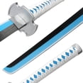 thumbnail image 3 of Elervino Épée Demon Slayer avec Support de Ceinture, 41 Pouces, Épée Bleue Kamado Tanjiro, 3 of 6
